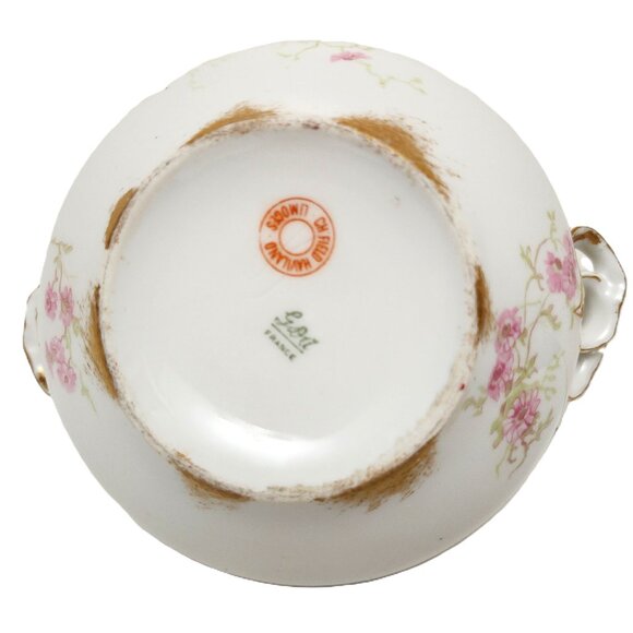 Antique CH Field Haviland Limoges GDA France Porcelain Cream Pitcher/Sugar Dish - Picture 13 of 14